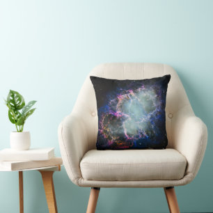 Coussin Nébuleuse du Crabe arc-en-ciel