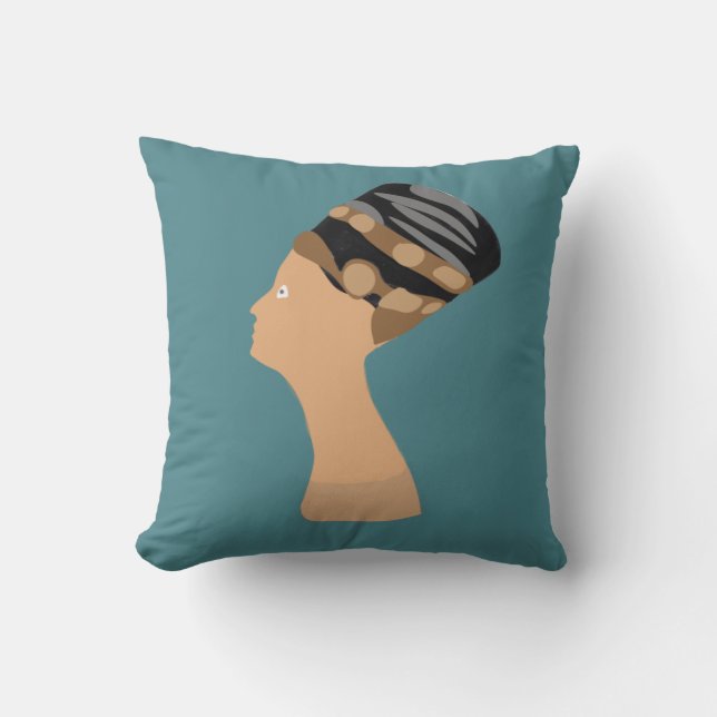 Coussin Nefertiti, reine d'Égypte (Recto)