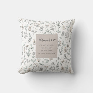 Coussin Néhémie 8:10 Écriture