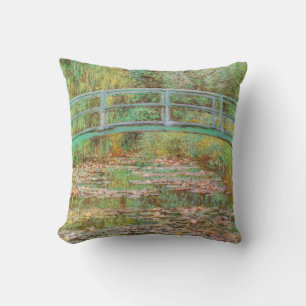 Coussin Nénuphars et beaux-arts japonais de Monet de pont