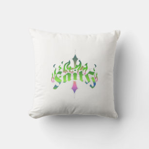 Coussin Neon Faith - Croix Flamme Gothique Art