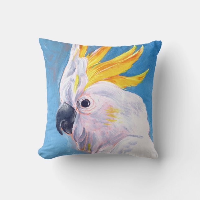 Coussin Neon Mohawk - Cockatoo (Recto)