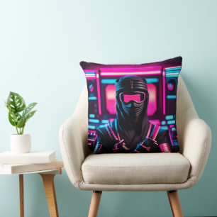 Coussin néon ninja
