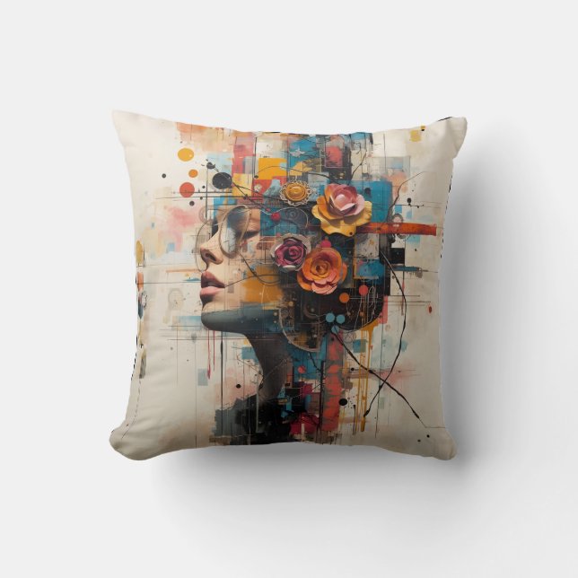 Coussin Neon Rose (Recto)