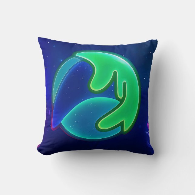 Coussin Neonpacks Throw Pillow (Recto)