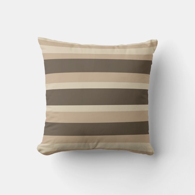 Coussin Neutral striped  (Recto)