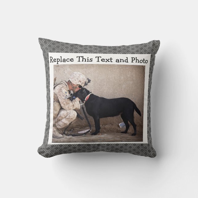 Coussin Neutre gris de diamant de /Abstract des textes (Recto)