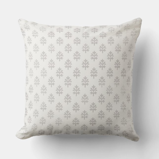 Coussin neutre inspiré par l'impression en bloc in (Recto)