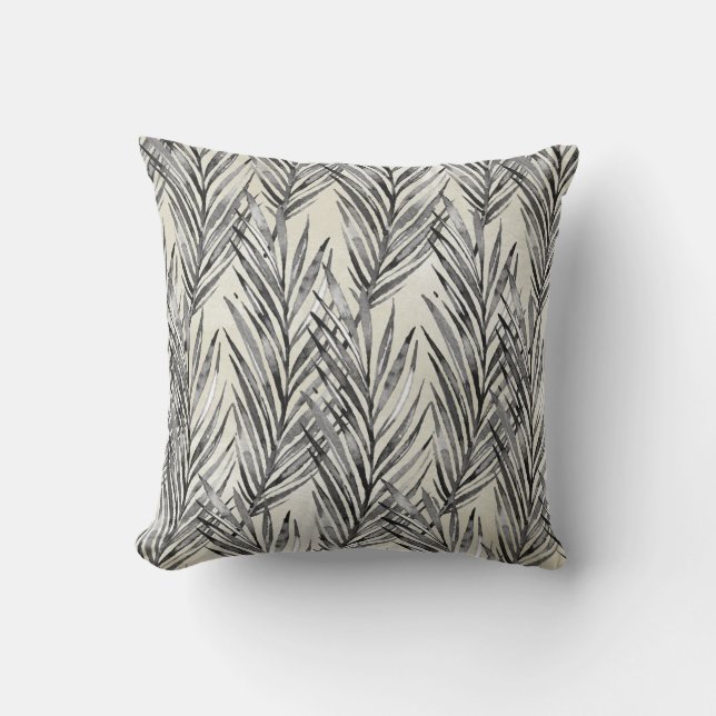 Coussin Neutre tropical hawaïen de Whisperer de paume (Recto)