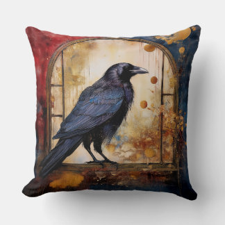 Coussin Nevermore Raven Collage I
