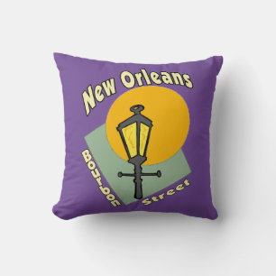 Coussin New Orleans Bourbon St. Thaillow