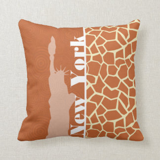 Coussin New York ; Girafe ; Poster de animal