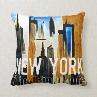 Coussin New York La Grande Pomme Peinture Abstraite