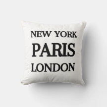 New York, Paris, Londres typographie