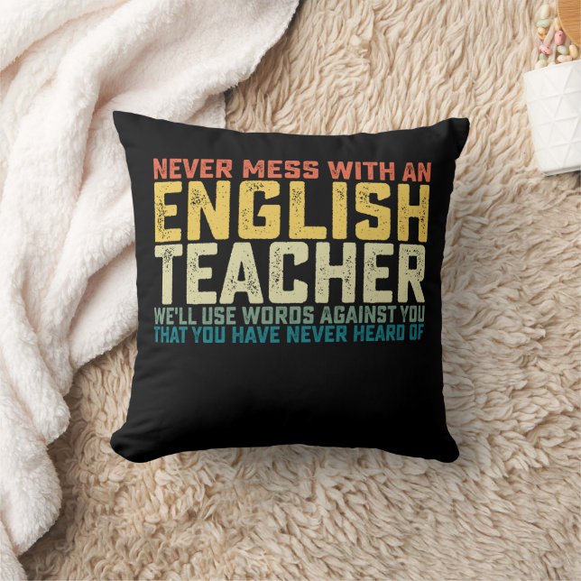 Coussin N'hésitez pas avec un professeur d'anglais Nous ut (Couverture)