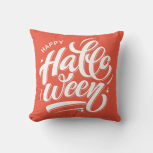 Coussin Nice Happy Halloween Typographie