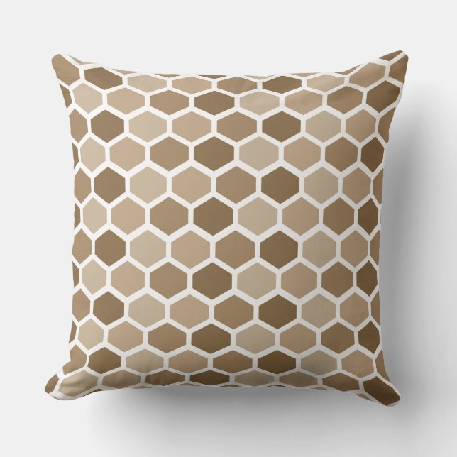 Coussin Nid d'abeille dans le Sable (Recto)