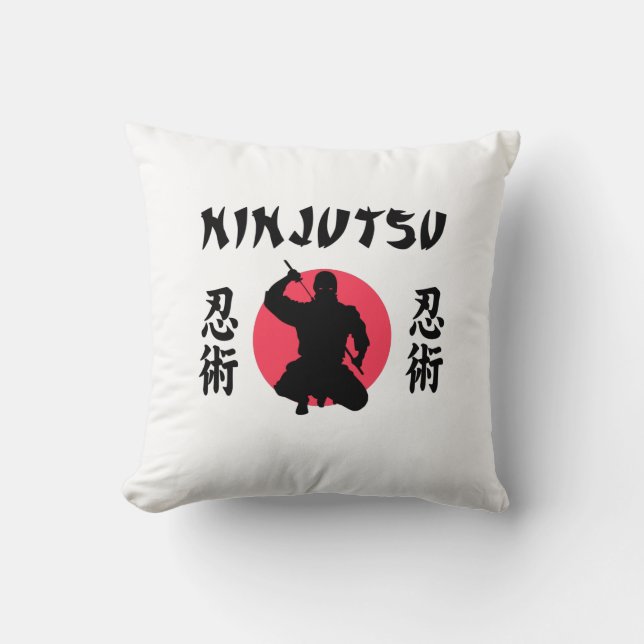 Coussin Ninjutsu Soleil Levant  (Recto)