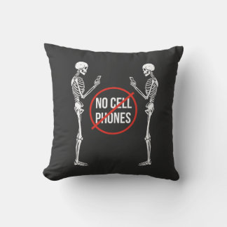 Coussin No cell Phones sign.