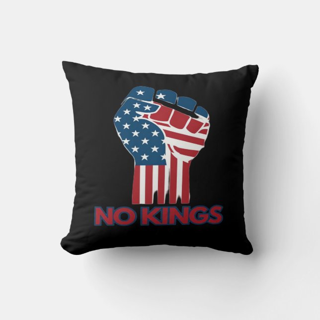Coussin No Kings Anti Classic Retro Style (Recto)