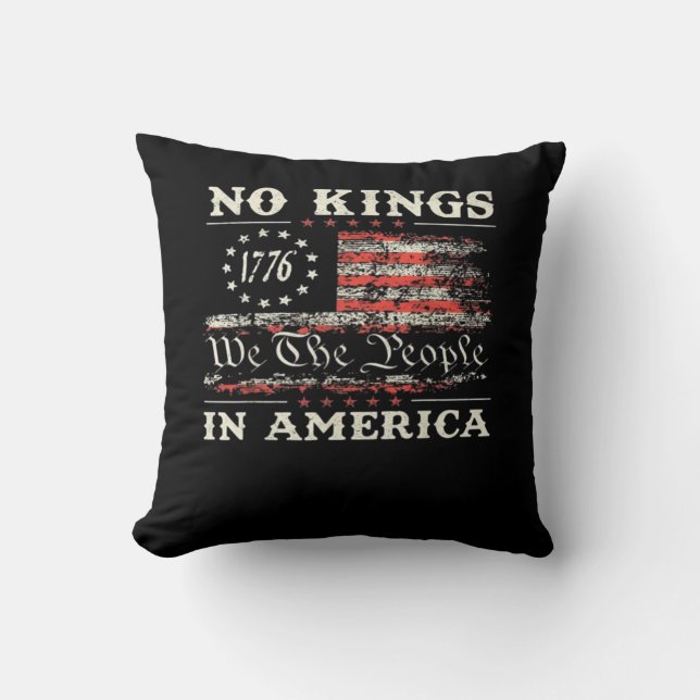 Coussin No Kings In America United States Independence Cla (Recto)