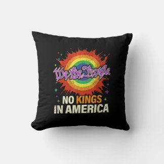 Coussin No Kings In America We The People Political Vintag