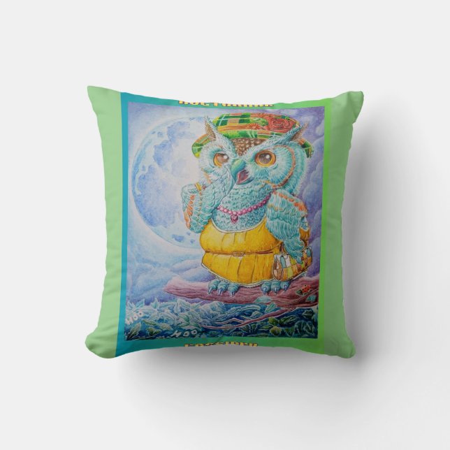 Coussin NOCTURNAL GOSSIPER lance l'oreiller (Recto)
