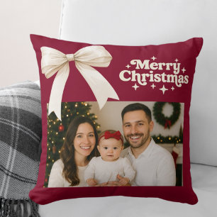 Coussin Noël à l'arc de la bougie