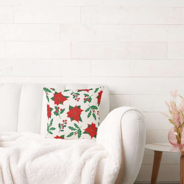 Coussin Noël à thème Floral (Canapé)