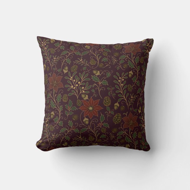 Coussin Noël Art Nouveau (Recto)