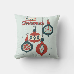 Coussin Noël atomique du milieu du siècle