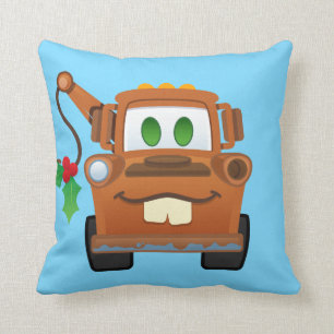 Coussin Noël aux voitures  Camion Mat Tow