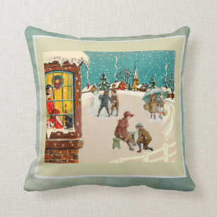 Coussin Noël avec une sensation Vintage merveilleuse 