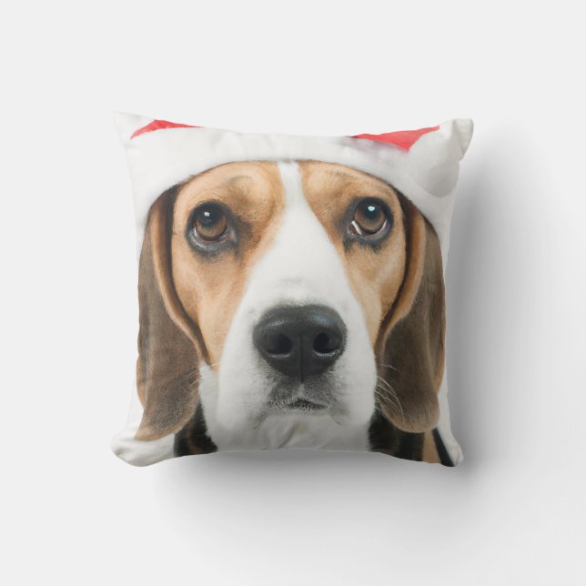 Coussin Noël beagle (Recto)