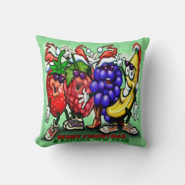 Coussin Noël Berry (Recto)