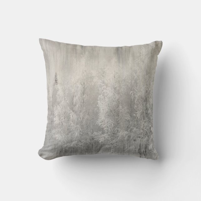 Coussin Noël blanc et huile d'olive (Recto)
