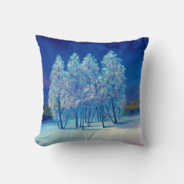 Coussin Noël bleu #4
