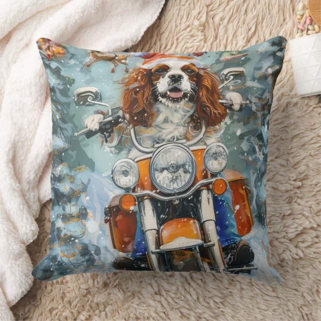 Coussin Noël Cavalier King Charles Spaniel (Couverture)