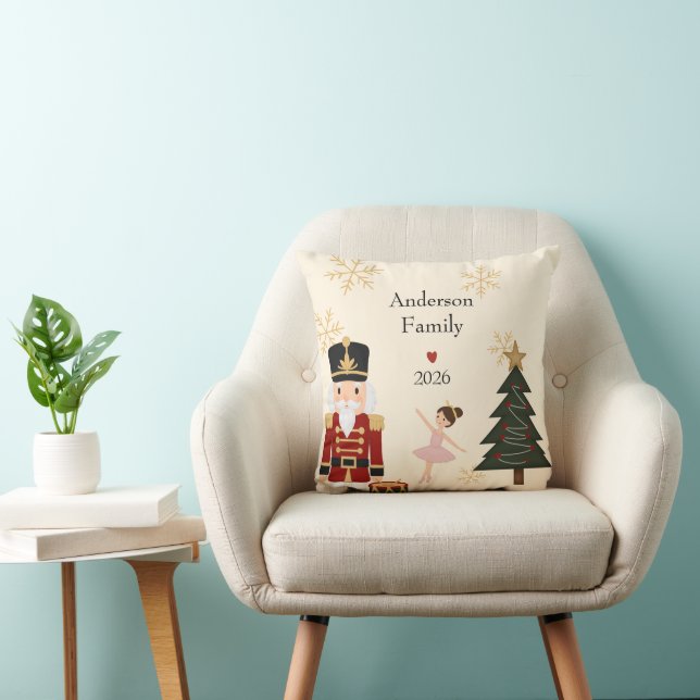 Coussin Noël Classique Casse-Noisette (Chaise)