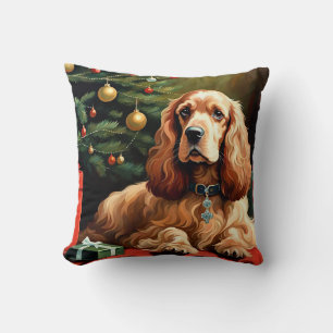 Coussin Noël Cocker Spaniel