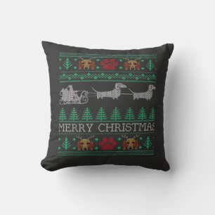 Coussin Noël Dack Dachshund Dack sale Tee-shirt Noël défor