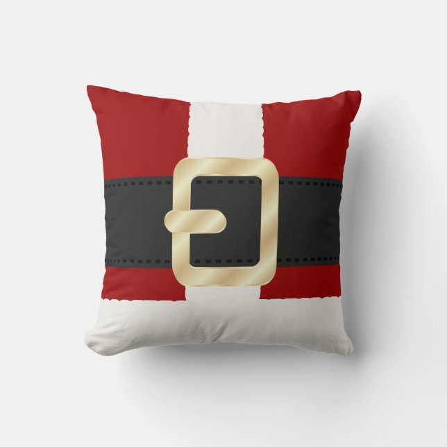 Coussin Noël de costume du père noël (Recto)