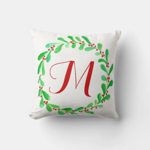 Coussin Noël de la chemise d'aquarelle