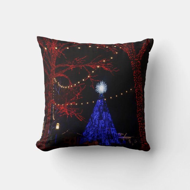 Coussin Noël de la ville en argent (Recto)