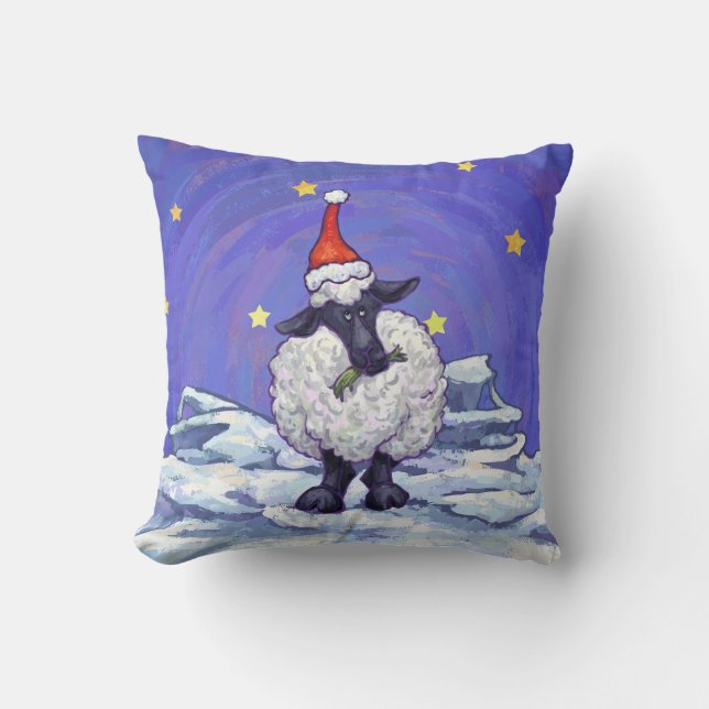 Coussin Noël de moutons (Recto)