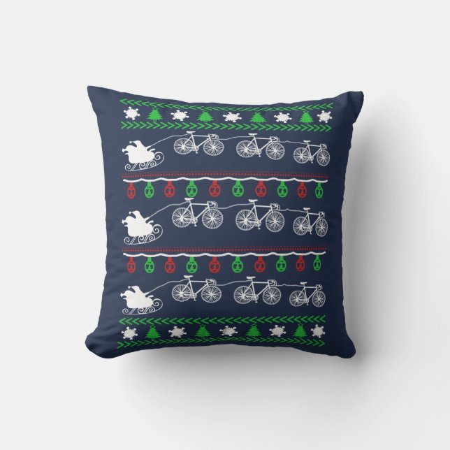 Coussin Noël de recyclage (Recto)