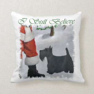 Coussin Noël de Terrier d'écossais