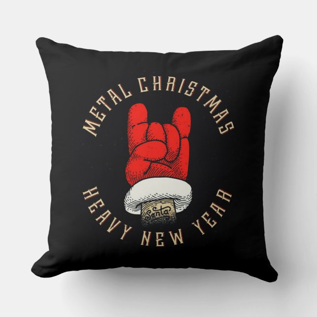 Coussin Noël en métal lourd (Recto)
