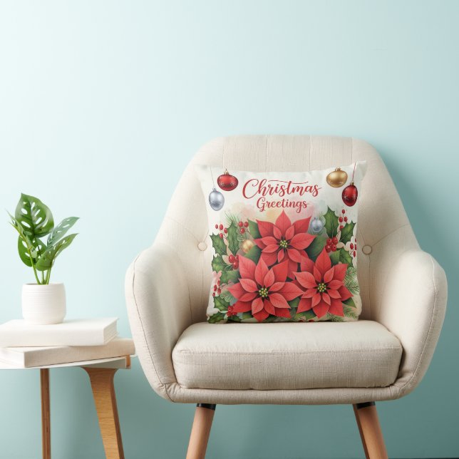 Coussin Noël, Festive, (Chaise)