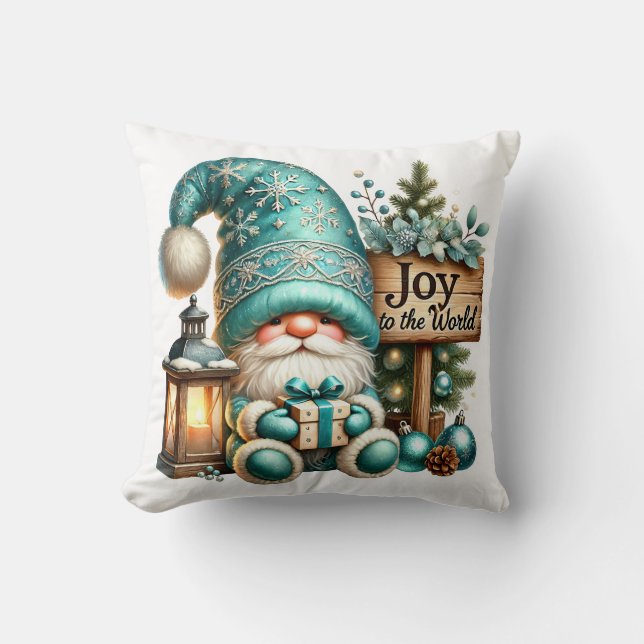 Coussin Noël gnome confortable Noël gnome confortable joye (Recto)